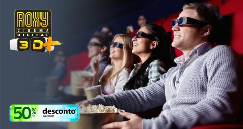 Cine Roxy com 50% de desconto no filme e na pipoca